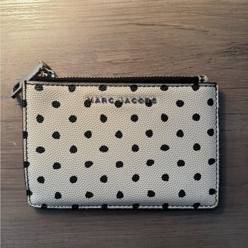 Marc Jacobs Black and White Polka Dot Wallet